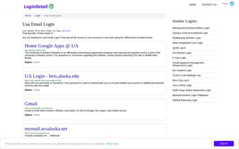 Uaa Email Login Home Google Apps @ UA - http://google ...