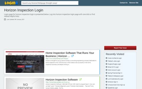Horizon Inspection Login - Loginii.com