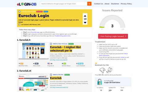 Euroclub Login - A database full of login pages from all over ...