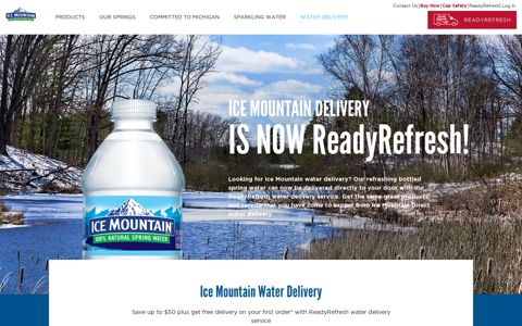 Water Delivery | Ice Mountain® Brand 100% Natural Spring ...