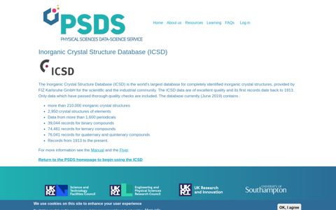 Inorganic Crystal Structure Database (ICSD) | Physical ...