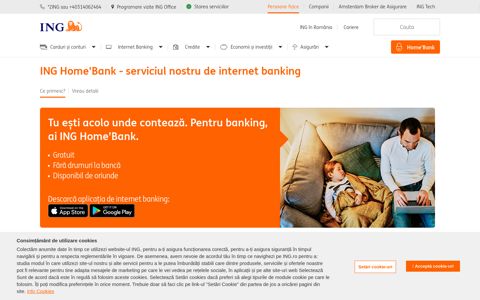 ING Home Bank - serviciul de internet banking gratuit