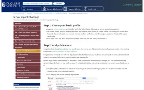 Google Scholar Profile instructions - 5-Day Impact Challenge ...