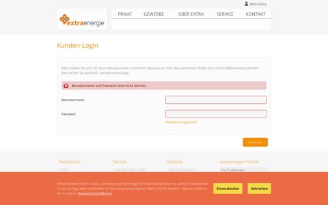 Kunden-Login | extraenergie.com