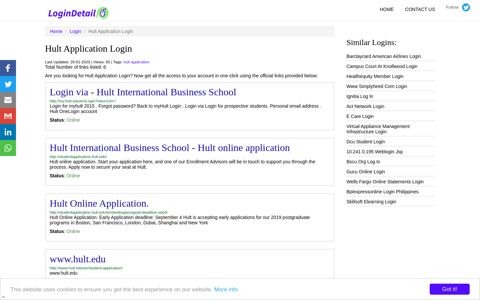 Hult Application Login Login via - Hult International Business ...