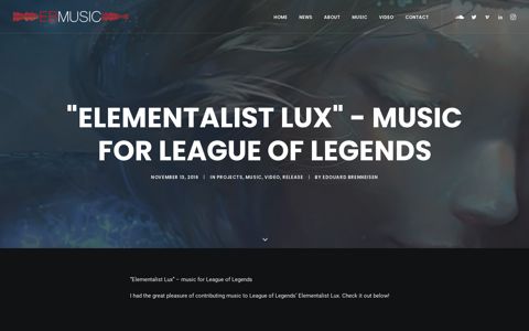 "Elementalist Lux" - music for League of Legends | EB-Music