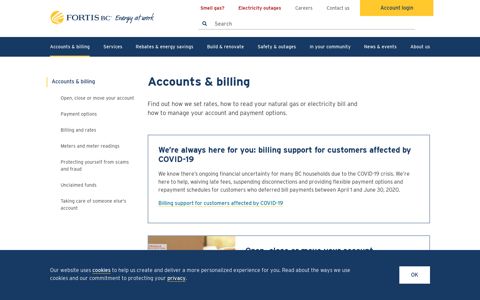 Accounts & billing - FortisBC