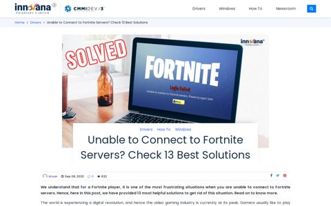 Unable to Connect to Fortnite Servers? Check 13 Best Solutions