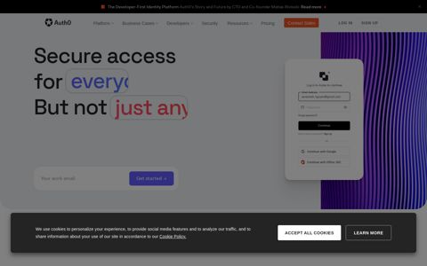 Auth0: Secure access for everyone. But not just anyone.