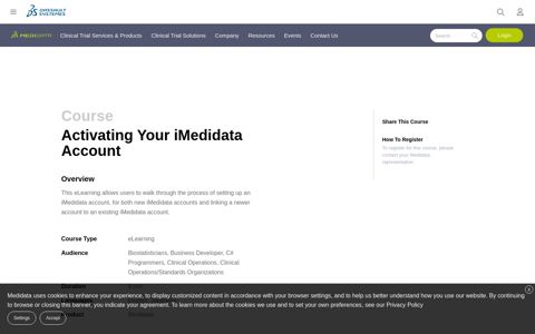 Activating Your iMedidata Account | Medidata Solutions
