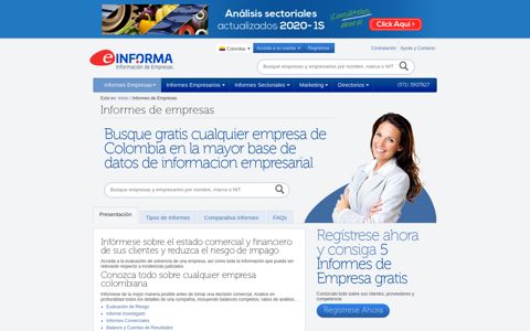 Informe de una empresa en Colombia - eInforma