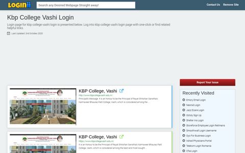 Kbp College Vashi Login - Loginii.com
