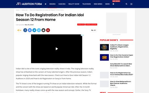 How to Give Indian Idol Season 12 Auditions from Home on ...