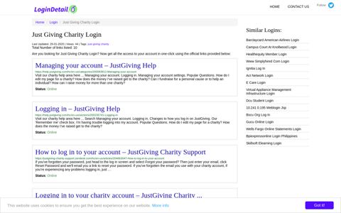 Just Giving Charity Login Managing your account – JustGiving ...
