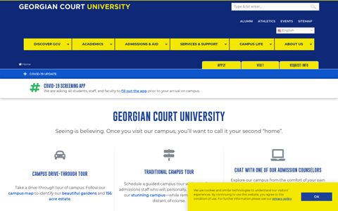Georgian Court University, Accredited by the Middle States ...