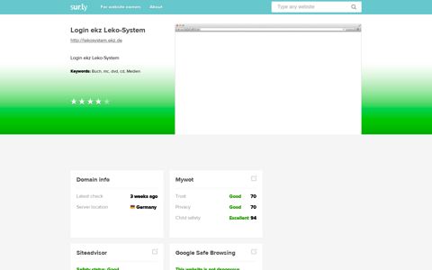 lekosystem.ekz.de - Login ekz Leko-System - Sur.ly