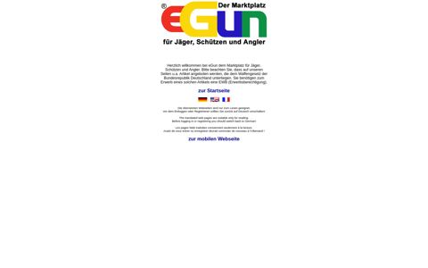 eGun - Der Marktplatz für Jäger, Schützen und Angler