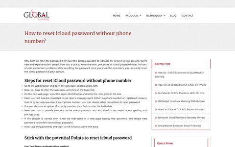How to reset iCloud password without phone number ...