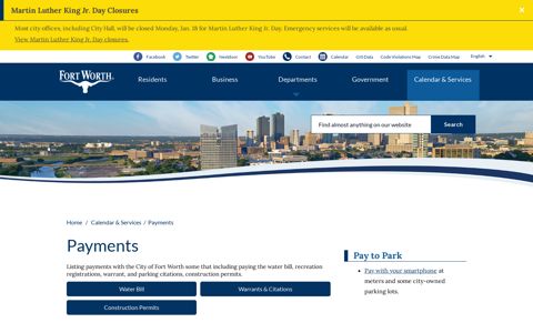 Payments – Welcome to the City of Fort Worth
