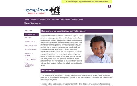 New Patients | Jamestown Pediatric Associates | Jamestown ...