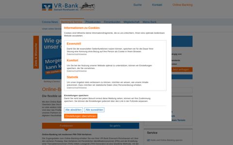Online-Banking - VR-Bank Eisenach-Ronshausen eG