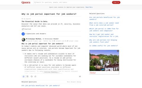 Why is job portal important​ for job seekers? - Quora