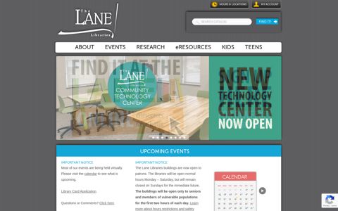 The Lane Libraries - Find it at the Lane!