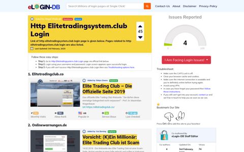 Elite Trading Club – Rezension | Binäre - A database full of login ...