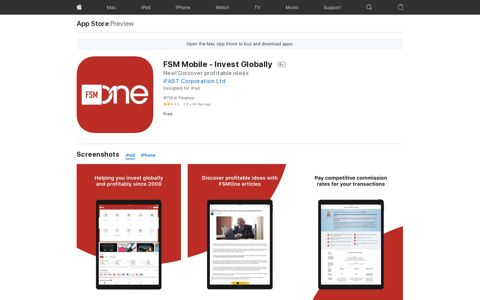 ‎FSM Mobile - Invest Globally on the App Store