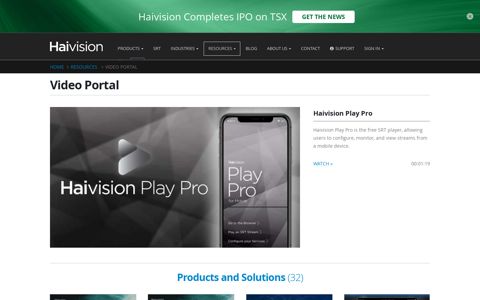 Video Portal | Haivision