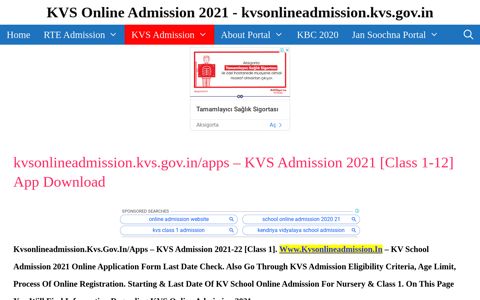 kvsonlineadmission.kvs.gov.in/apps - KVS Admission Mobile ...