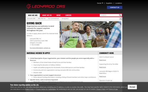 Giving Back | Leonardo DRS