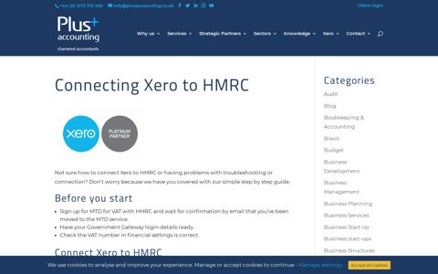 Connecting Xero to HMRC | Plus Accounting
