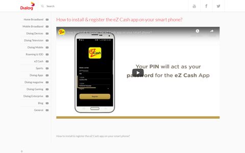 How to install & register the eZ Cash app on your smart phone ...