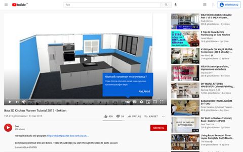 Ikea 3D Kitchen Planner Tutorial 2015 - Sektion - YouTube