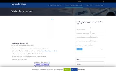 Flyingtogether.Ual.com Login - United Airlines Intranet Login