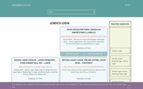 lendico login - General Information about Login - Logines.co.uk