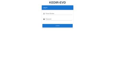 Kedir-EVD: Log in