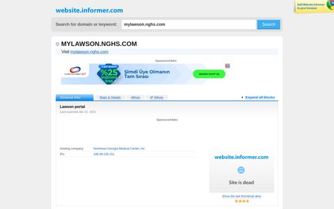 mylawson.nghs.com at WI. Lawson portal - Website Informer