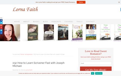 032 How to Learn Scrivener Fast with Joseph Michael | Lorna ...