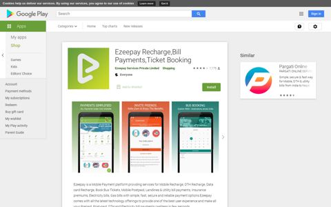 Ezeepay Recharge,Bill Payments,Ticket Booking - Apps on ...