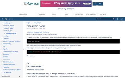 Freeswitch Portal - FreeSWITCH - Confluence