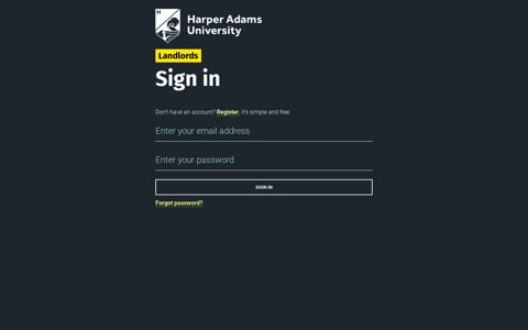 Sign in - Harper Adams University