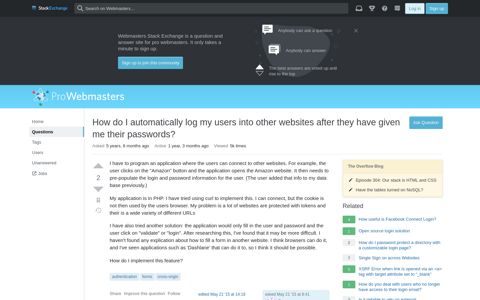How do I automatically log my users into other websites after ...