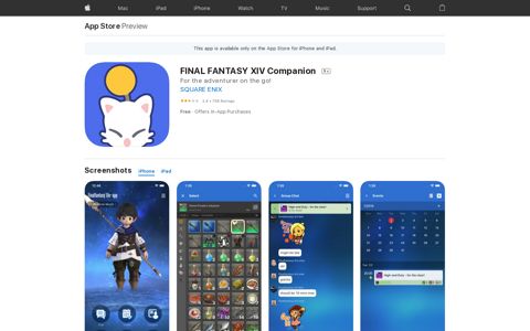 ‎FINAL FANTASY XIV Companion on the App Store