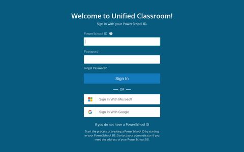 Unified Classroom - PowerSchool