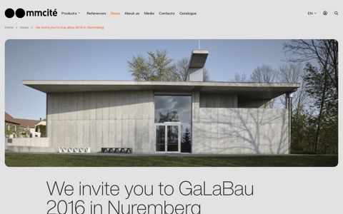 We invite you to GaLaBau 2016 in Nuremberg - mmcité |