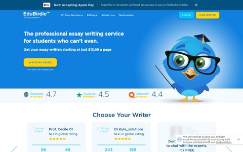 EduBirdie: High Quality Custom Essay Writing Service