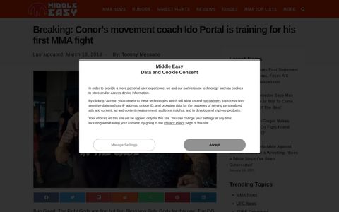 Breaking: Conor's movement coach Ido Portal is training for ...