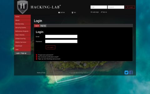 Sign-In : Hacking-Lab.com